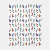 漫画お洒落の鳥ブランケット フリースブランケット (正面)