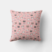 漫画お洒落猫とレインボーブリスデザイン クッション (裏面)