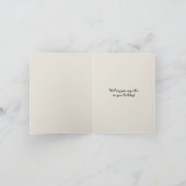 漫画お洒落猫コージーウィンター誕生日 カード (内部)