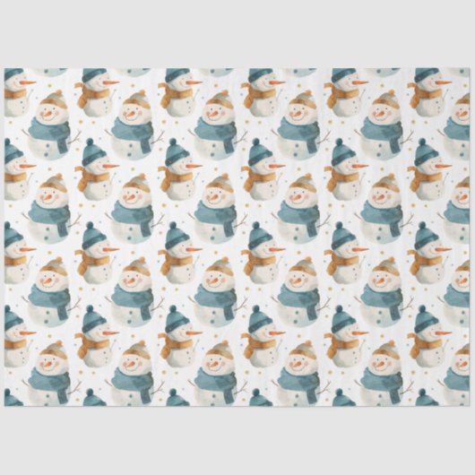 漫画お洒落雪だるま 薄葉紙 (正面)