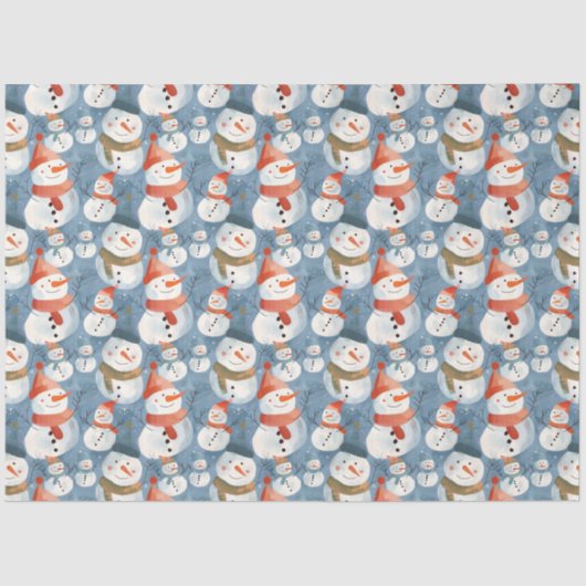 漫画お洒落雪だるま 薄葉紙 (正面)