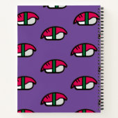 漫画かわいいすし・魚飯・海苔ノート ノートブック (裏面)