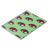 漫画かわいいすし・魚飯・海苔ノート ノートブック (左側)