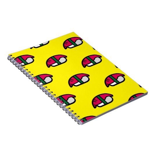 漫画かわいいすし・魚飯・海苔ノート ノートブック (右側)