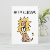 漫画かわいいライオンの子供たちレトロなサファリージャングル シーズンカード (スタンド正面)