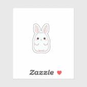 漫画かわいい太ったウサギのステッカー シール (シート)