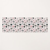 漫画かわいい子猫の顔 ヨガマット (正面(横))