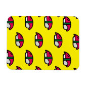 漫画かわいい寿司、フィッシュライス、海藻マグネット マグネット (横)