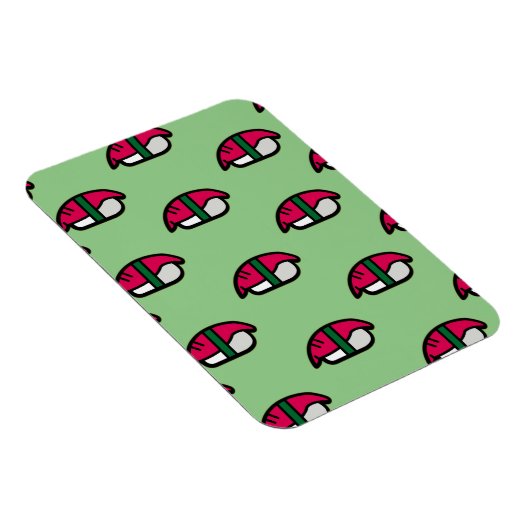 漫画かわいい寿司、フィッシュライス、海藻マグネット マグネット (右側)