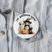 漫画かわいい魔女幽霊パンプキンスファミリーハロウィーン 缶バッジ (インサイチュ)