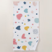 漫画かわいらしの空 ビーチタオル (正面)