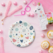 漫画かわいらしの空 ペーパープレート (パーティー)