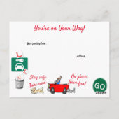 漫画がドライビングテストに合格 ポストカード (裏面)