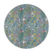 漫画が付いている抽象的でロマンチックなパターン カッティングボード (正面)