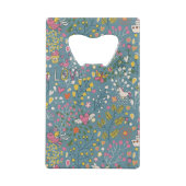 漫画が付いている抽象的でロマンチックなパターン クレジットカード栓抜き (裏面)