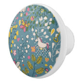 漫画が付いている抽象的でロマンチックなパターン セラミックノブ (右)