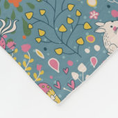 漫画が付いている抽象的でロマンチックなパターン フリースブランケット (角)