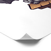 漫画こうもりイラストレーション ポスター (角)