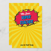 漫画すごい先生商品券カードホルダー 招待状 (正面/裏面)