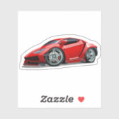 漫画すごい車 シール (シート)