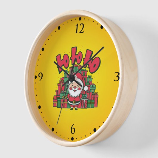 漫画すてきサンタクリスマス–67748 壁時計 (傾斜)