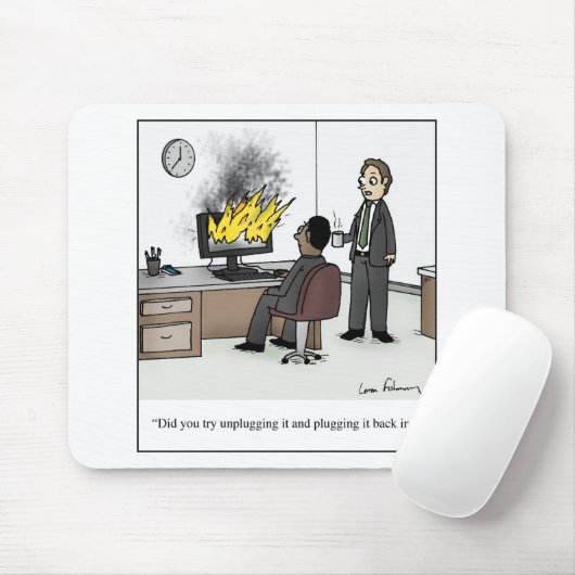 漫画でそれのプラグを抜き、差し込んで下さい マウスパッド (マウス)