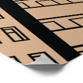 漫画で携帯電話を持った人 ポスター (角)