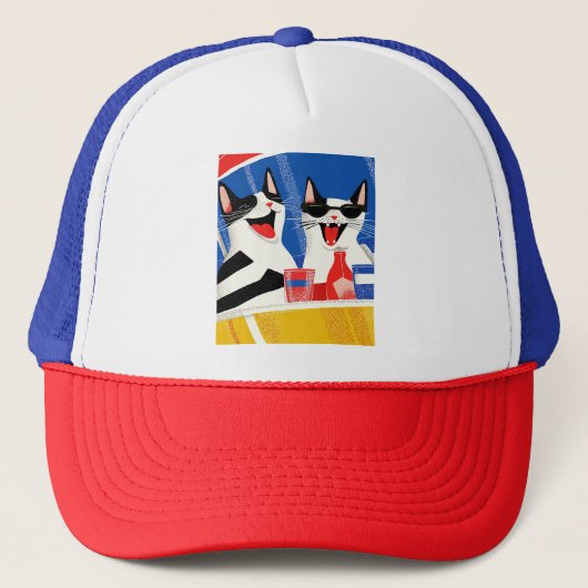 漫画で楽しむ完璧な猫デュオ キャップ (正面)