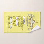 漫画とテニスのない1日のテおもしろいニス ハンドタオル (ハンドタオル)