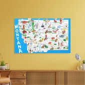 漫画と州の景色 キャンバスプリント (インサイチュ (リビング))