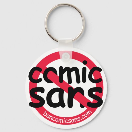 漫画なしSans Keychain キーホルダー (正面)