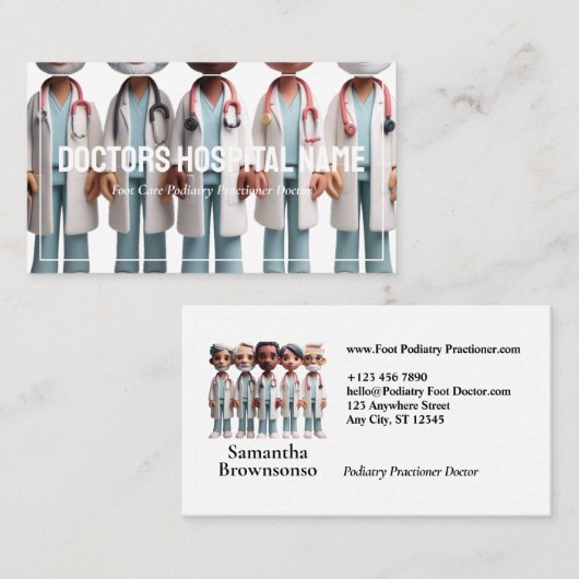 漫画にかわいい医者 名刺 (正面/裏面)