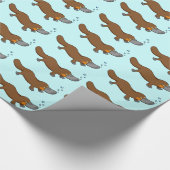 漫画によってアヒル勘定書を出されるplatypus ラッピングペーパー (角)