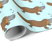 漫画によってアヒル勘定書を出されるplatypus ラッピングペーパー (ロールコーナー)