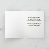 漫画によって傷つけられる猫の挨拶から井戸をすぐに得て下さい カード (内部)