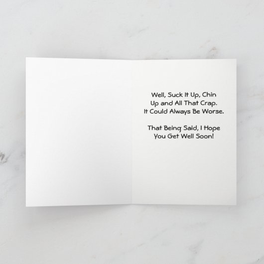 漫画によって傷つけられる猫の挨拶から井戸をすぐに得て下さい カード (内部)