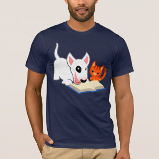 漫画のいじめと本Tシャツ付き子猫 Tシャツ