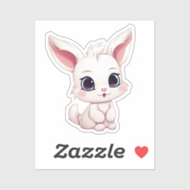 漫画のうさぎイラストレーション シール