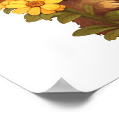 漫画のうさぎイラストレーション ポスター (角)