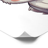 漫画のうさぎイラストレーション ポスター (角)