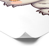 漫画のうさぎイラストレーション ポスター (角)