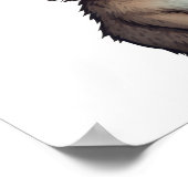 漫画のうさぎイラストレーション ポスター (角)