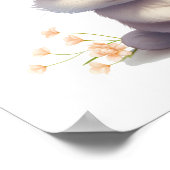 漫画のうさぎイラストレーション ポスター (角)