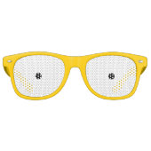 漫画のおたくイエローサングラス。 レトロサングラス (正面)