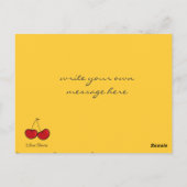 漫画のおもしろい漫画おもしろいチーキーレッドさくらんぼさくらんぼ ポストカード (裏面)