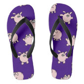 漫画のおもしろい漫画豚を選択カラーメンフリップフロップ ビーチサンダル (フットベッド)