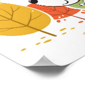 漫画のおもしろい犬パピーキックスクーターのポスター ポスター (角)