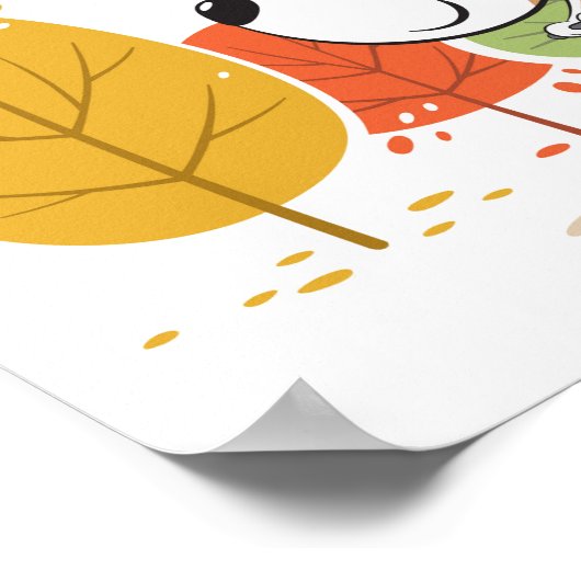 漫画のおもしろい犬パピーキックスクーターのポスター ポスター (角)