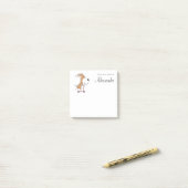 漫画のおもしろい犬パピーキックスクーターキッズ ポストイット (デスク上)