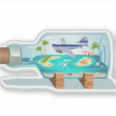 漫画のお土産ボトル シール (正面)